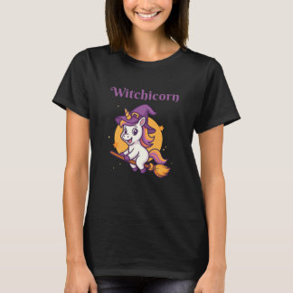 Witchicorn Funny Cute Spooky Halloween T-Shirt