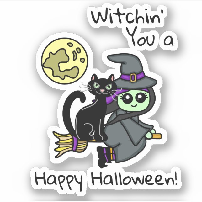 Witchin you a Happy Halloween (Front)