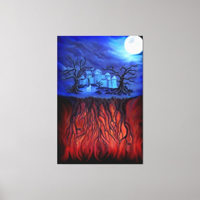 Witching hour, between Heaven and Hell Canvas Print (Front)