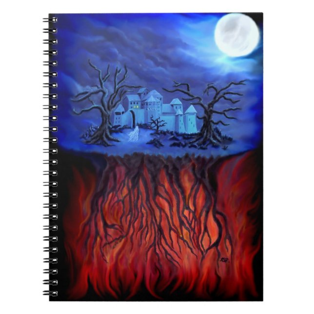 Witching hour, between Heaven and Hell Notebook (Front)
