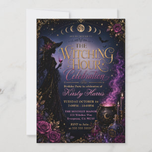 Witching Hour Celebration Birthday Party Invitation