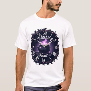 Witching Hour, Enchanted Clock Design T-Shirt