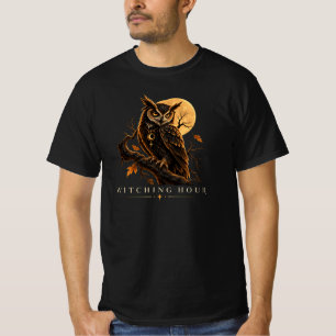 Witching Hour Gothic Owl Halloween Men's T-Shirt