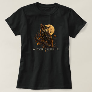 Witching Hour Gothic Owl Halloween T-Shirt