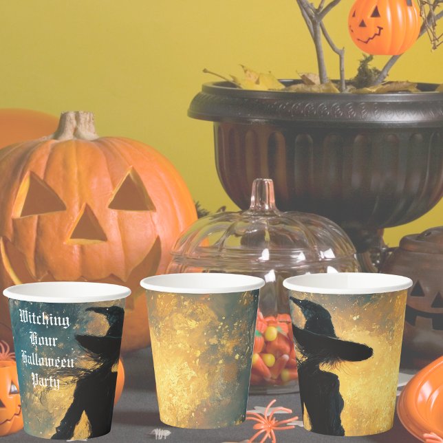 Witching Hour Halloween Party Paper Cups (Witching Hour Halloween Party Paper Cups)