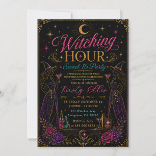 Witching Hour Sweet 16 Party Invitation