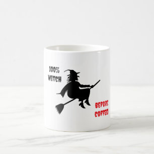Witching Hour: Vintage Coffee Quote Halloween Mug