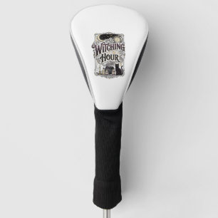 Witching Hour Vintage Engraving Witchy Design_1 Golf Head Cover