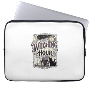Witching Hour Vintage Engraving Witchy Design_1 Laptop Sleeve