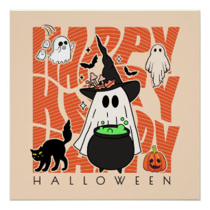Witching Up Fun   Happy Halloween Magic & Mischief Poster