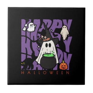 Witching Up Fun Happy Halloween Magic & Mischief Tile