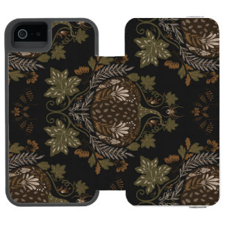 Witching Vine Folkloric Halloween Pumpkin Pattern Incipio Watson™ iPhone 5 Wallet Case