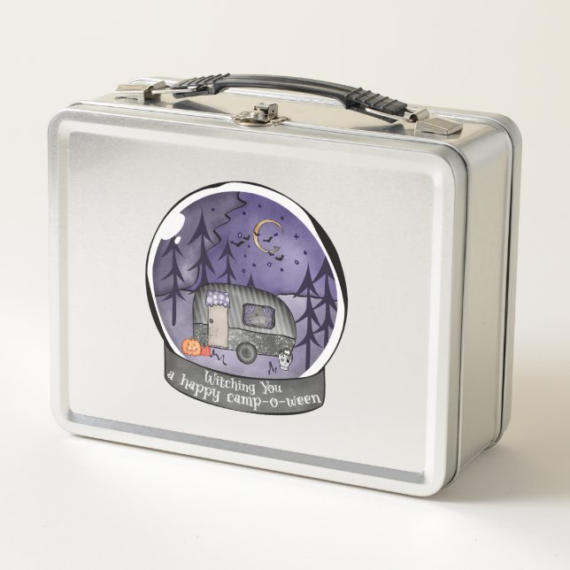 Witching You A Happy Camp-O-Ween Metal Lunch Box (Front)