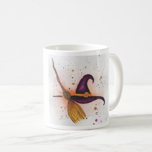 Witching You A Happy Halloween Coffee Mug (Front Right)