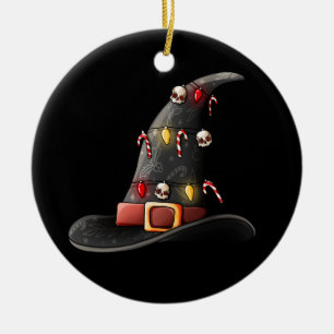 Witching You A Merry Christmas Ceramic Tree Decoration
