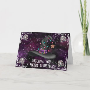 Witching You A Merry Christmas Holiday Card