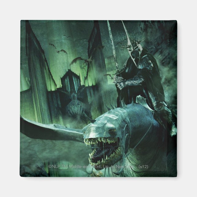 Witchking Riding Fellbeast Magnet (Front)