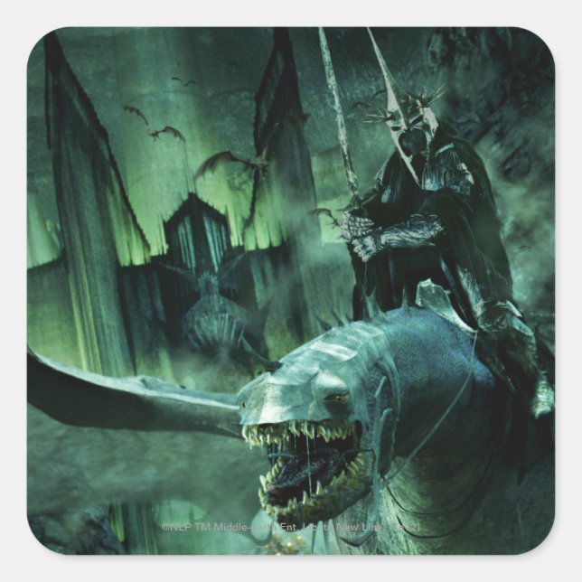 Witchking Riding Fellbeast Square Sticker (Front)