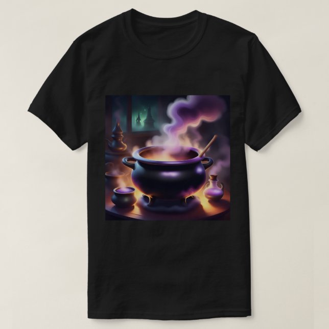 Witch's Brew Black T-Shirt (Design Front)