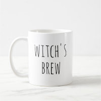 Witchs Brew | Cute Black & White Spooky Halloween