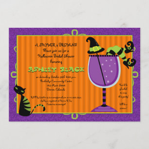 Witch's Brew Halloween Bridal Shower Invitation