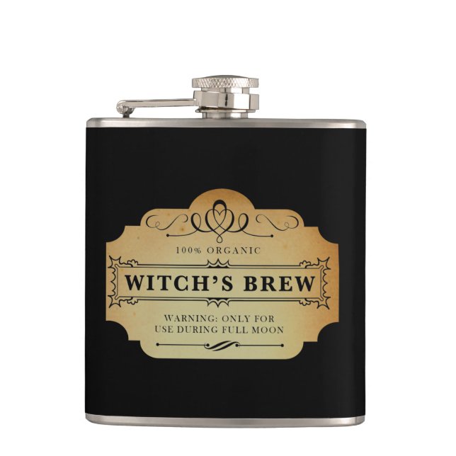 Witch's Brew Hip Flask (Front)