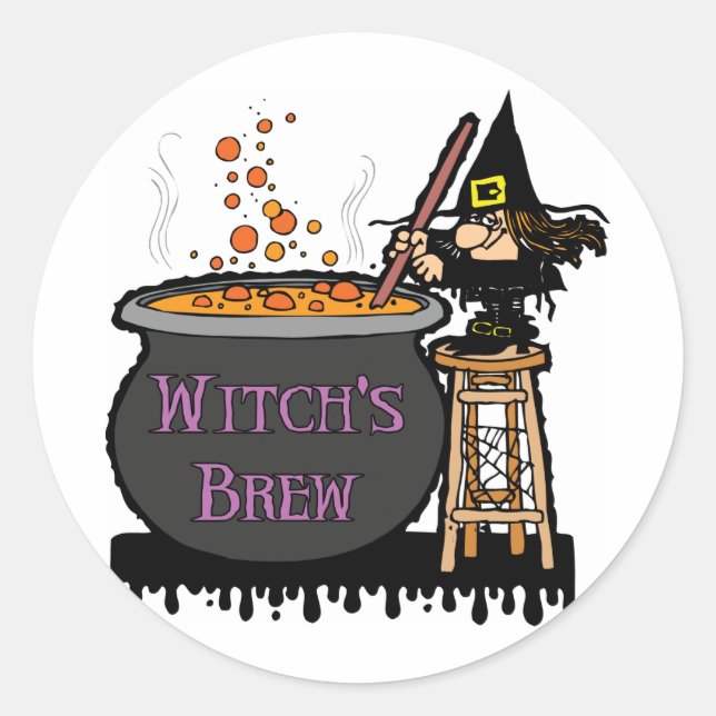 Witch's Brew Stickers/Envelope Seals (Front)