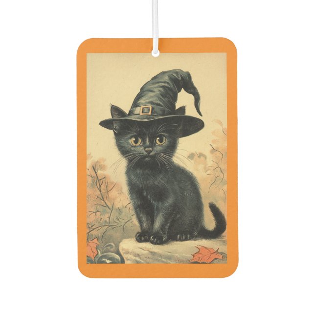    Witch's Hat Cat Air Freshener (Front)