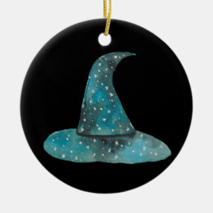 Witch's Hat Ceramic Tree Decoration