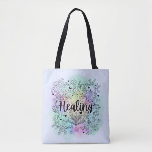 Witch's Healing Touch: Enchanting Design Tote Bag