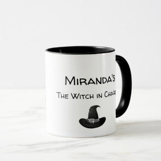 Witch's Kitchen Magic Personalise Name Black Mug