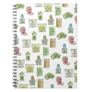 Witch's potion pattern double double notebook