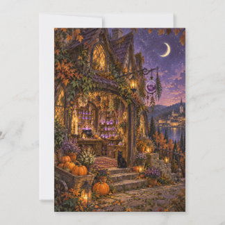 Witchs Potion Shop Halloween Card