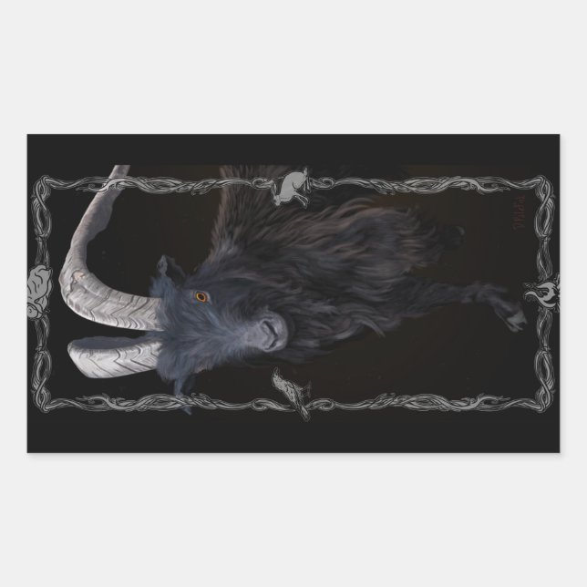 Witch's Sabbath Rectangular Sticker (Front)