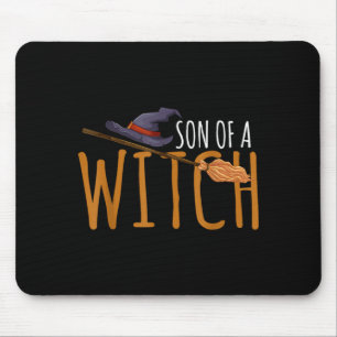 Witch's son halloween hat  mouse mat