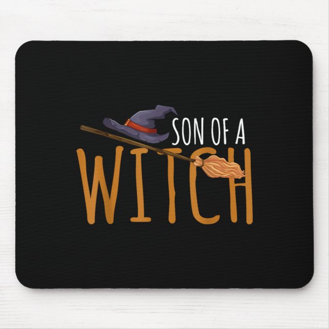 Witch's son halloween hat  mouse mat (Front)