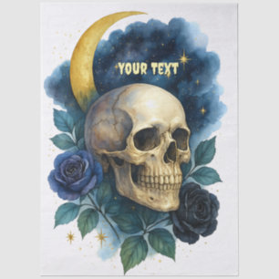 Witchy Aesthetic Gothic Floral Halloween Creepy Tissue Paper
