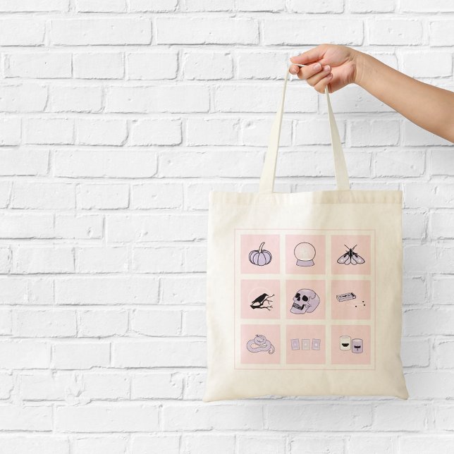 Witchy Aesthetic Pink and Purple Tote Bag (Creator Uploaded)