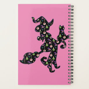 Witchy And Cat, Halloween Mood Planner