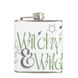 Witchy And Wild Hip Flask