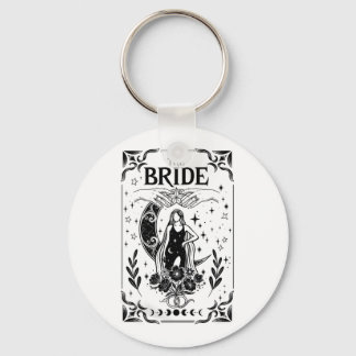 Witchy Bachelorette Bride Coven Gothic Wedding Key Ring