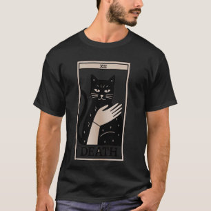 Witchy Black Cat Tarot Death Witchy Cat Lover Men T-Shirt