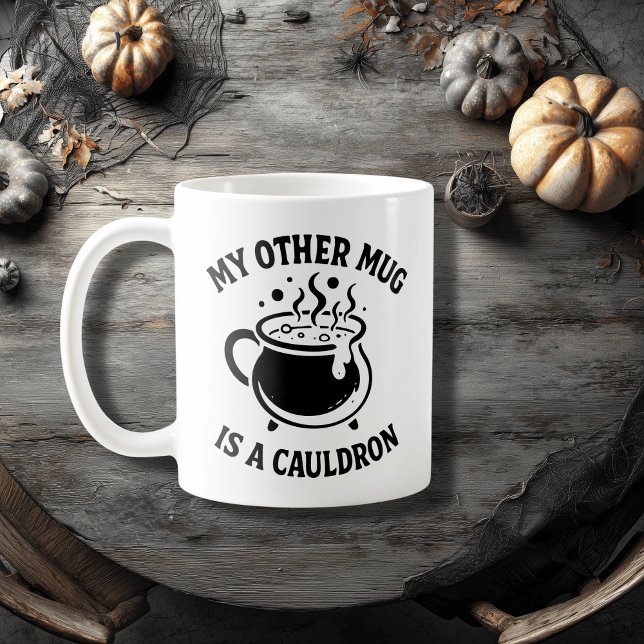 Witchy Black Cauldron Design – Magical Potion Brew Coffee Mug (Creator Uploaded)