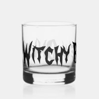 Witchy brew only halloween funny orange typography