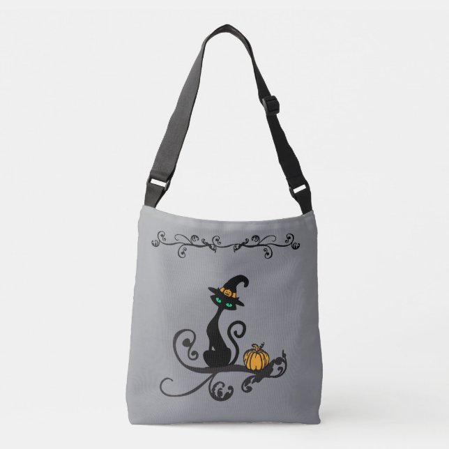 Witchy Cat Cross Body Bag (Front)