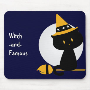 Witchy Cat Mousepad