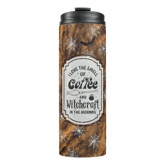 Witchy Coffee Lover's  Thermal Tumbler (Front)