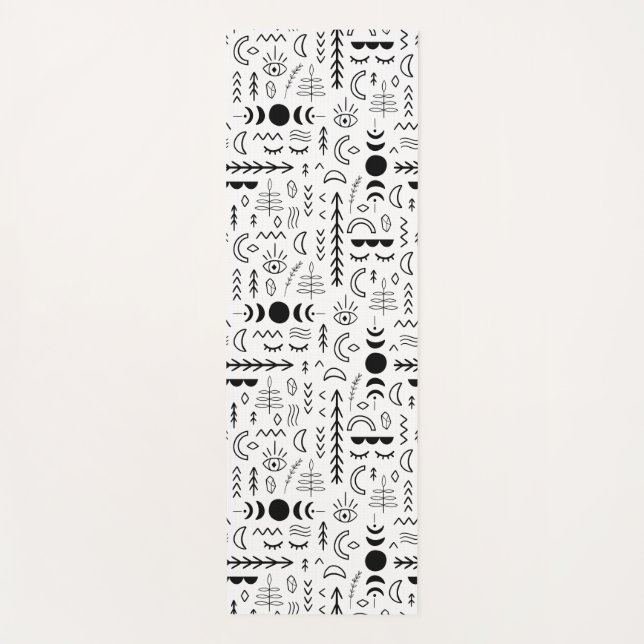 Witchy Crystal Moonchild  Yoga Mat (Front)