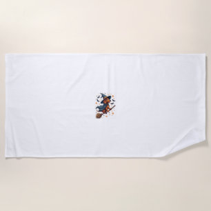 Witchy Dachshund Delight Beach Towel