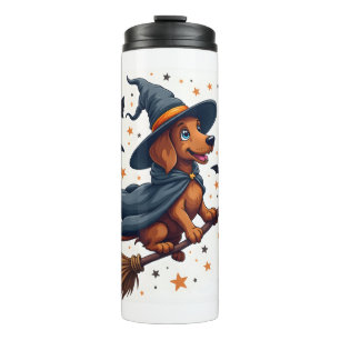 Witchy Dachshund Delight Thermal Tumbler